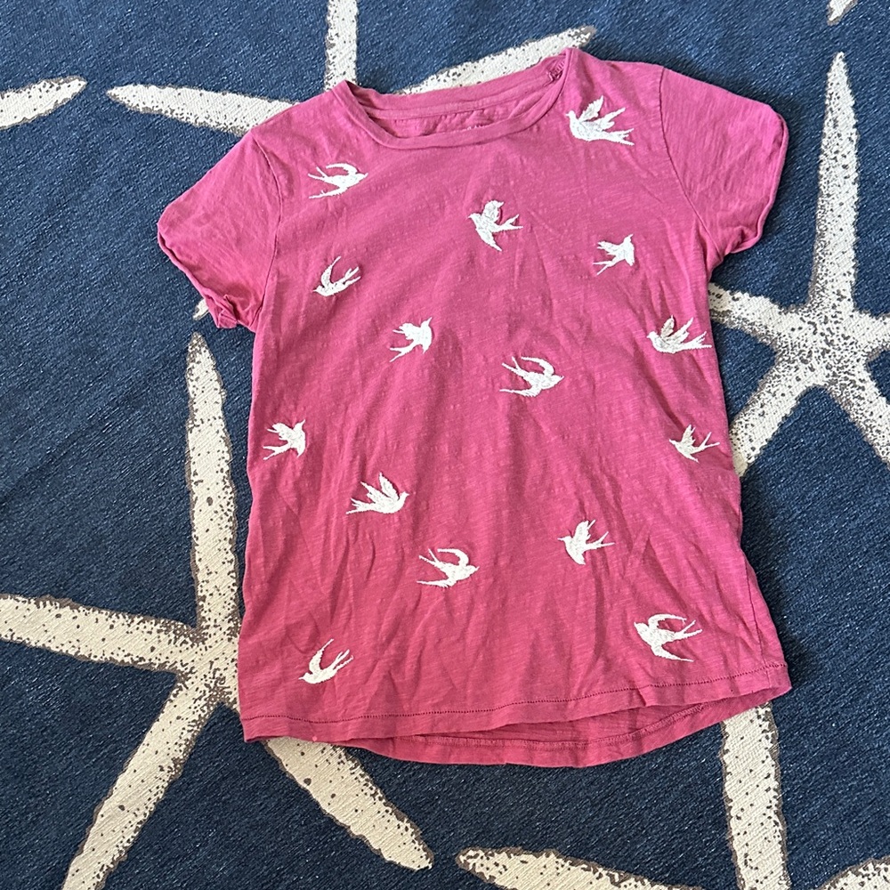 Lucky Brand Pink Tee with Peace Dove 🕊️ Design